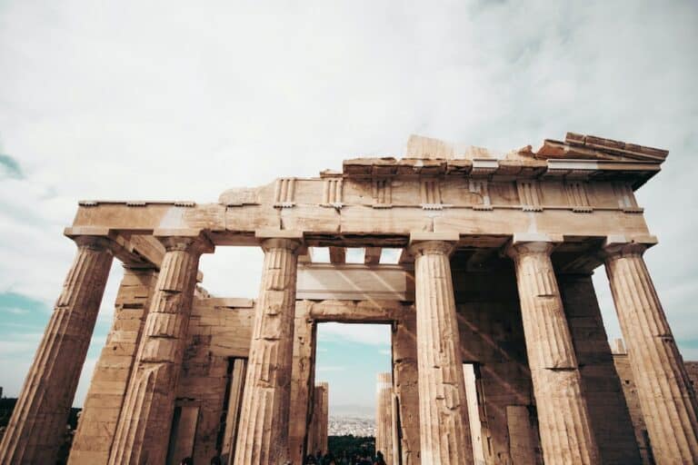 Die Propyläen, das Eingangstor zur Akropolis