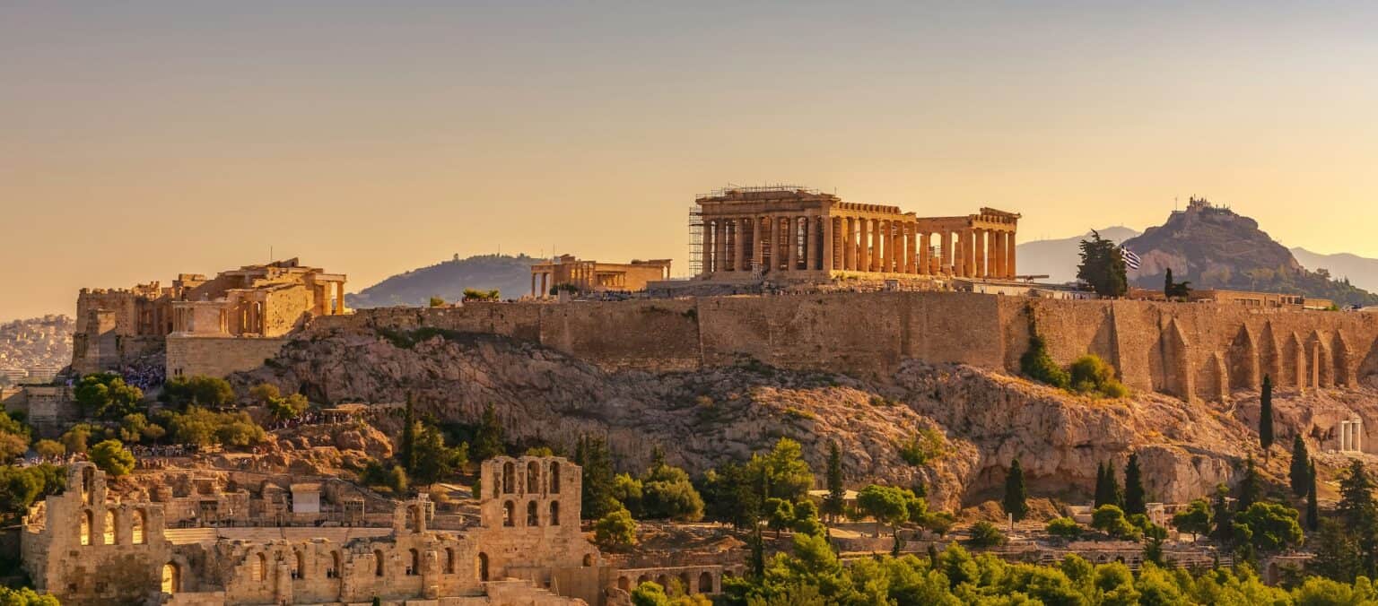 Die Akropolis von Athen mit dem Parthenon